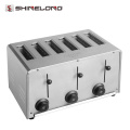 Haute qualité commerciale 2/4/6 automatique sans fil industriel pain Hot Dog Grille-pain Slice